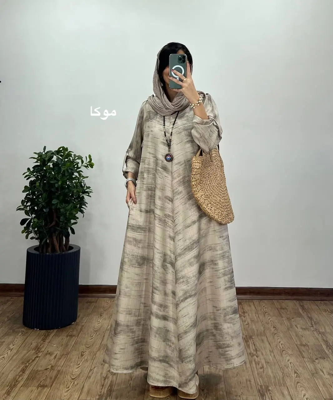 پیراهن مانتویی بلند سوپر کلوش فریال (پیش فروش)